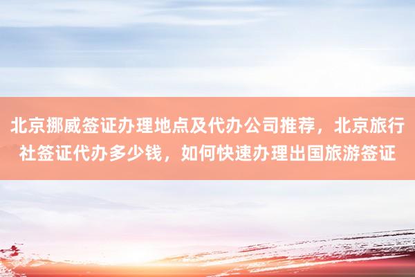 北京挪威签证办理地点及代办公司推荐，北京旅行社签证代办多少钱，如何快速办理出国旅游签证